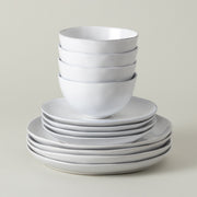 Livia - White 12-piece Dinnerware Set with Bowl