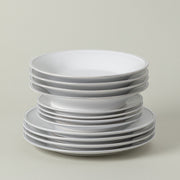Friso - White 12-piece Dinnerware Set with Soup/pasta Plate