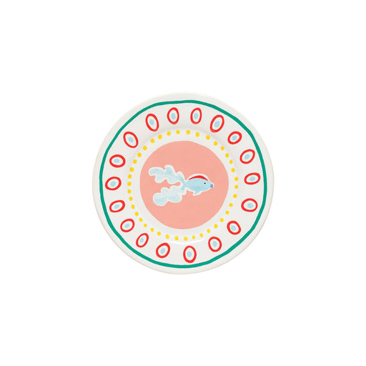 Summer Bliss - Guppy Fish Salad/dessert Plate | 8" / 21 cm - Set of 6