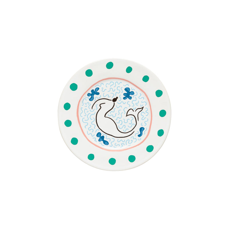 Summer Bliss - Mermaid Salad/dessert Plate | 8" / 21 cm - Set of 6