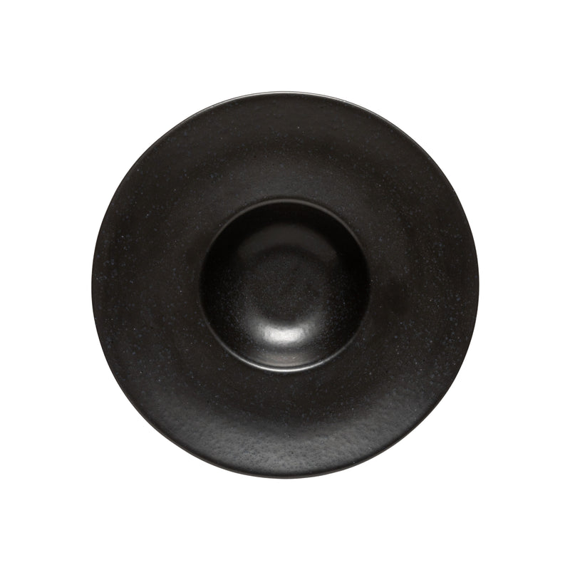 Roda - Black Soup/pasta Plate Wide Rim - Set of 6