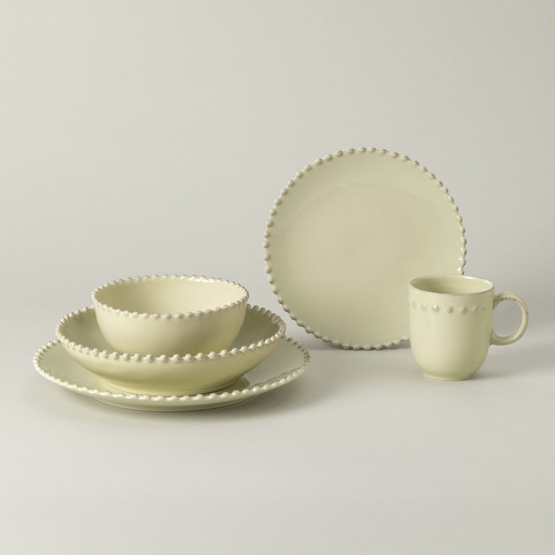Pearl - Lily Green 5-piece Dinnerware Set