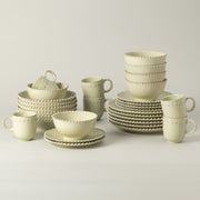 Pearl - Lily Green 30-piece Dinnerware Set with Mug