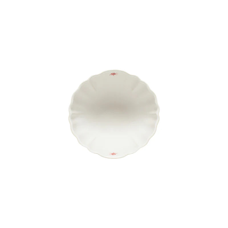 Costa Nova - Vila White - Red Soup / Cereal Bowl