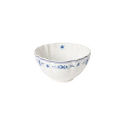 Vila - White-blue Soup/cereal Bowl | 6" / 16 cm - Set of 6