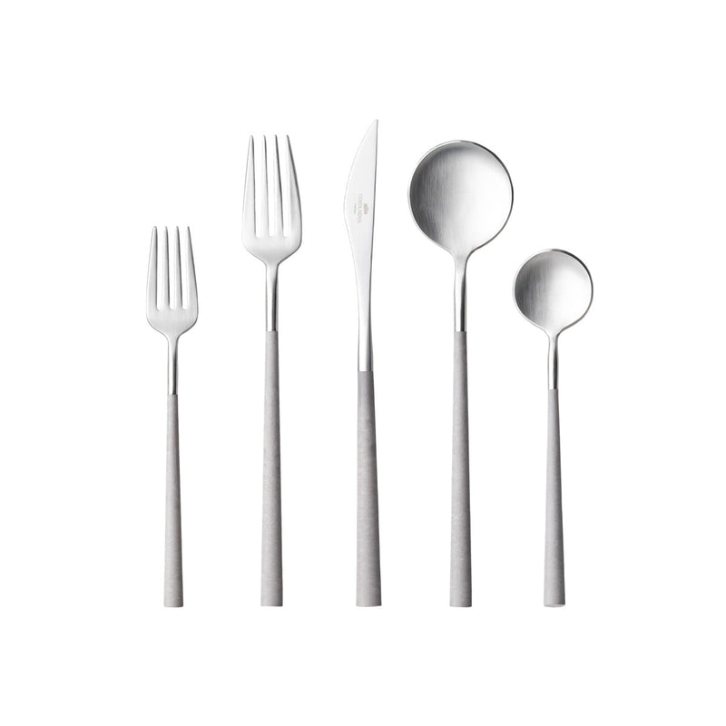 Mito - Brushed - Cloud Grey Flatware 5 Pieces