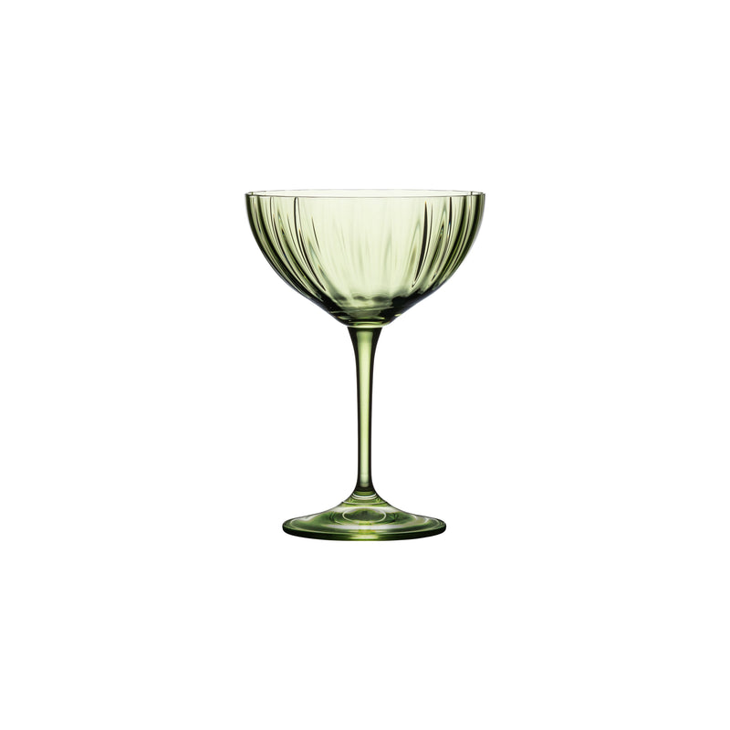 Sens - Bottle Green Set 6 Coupe Glasses - Set of 6