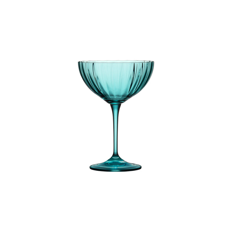 Sens - Turquoise Set 6 Coupe Glasses - Set of 6