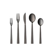 Sen - Black Flatware 5 Pieces - Set of 12