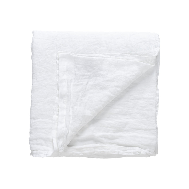 Maria - Chalk White Table Cloth | 100% LI