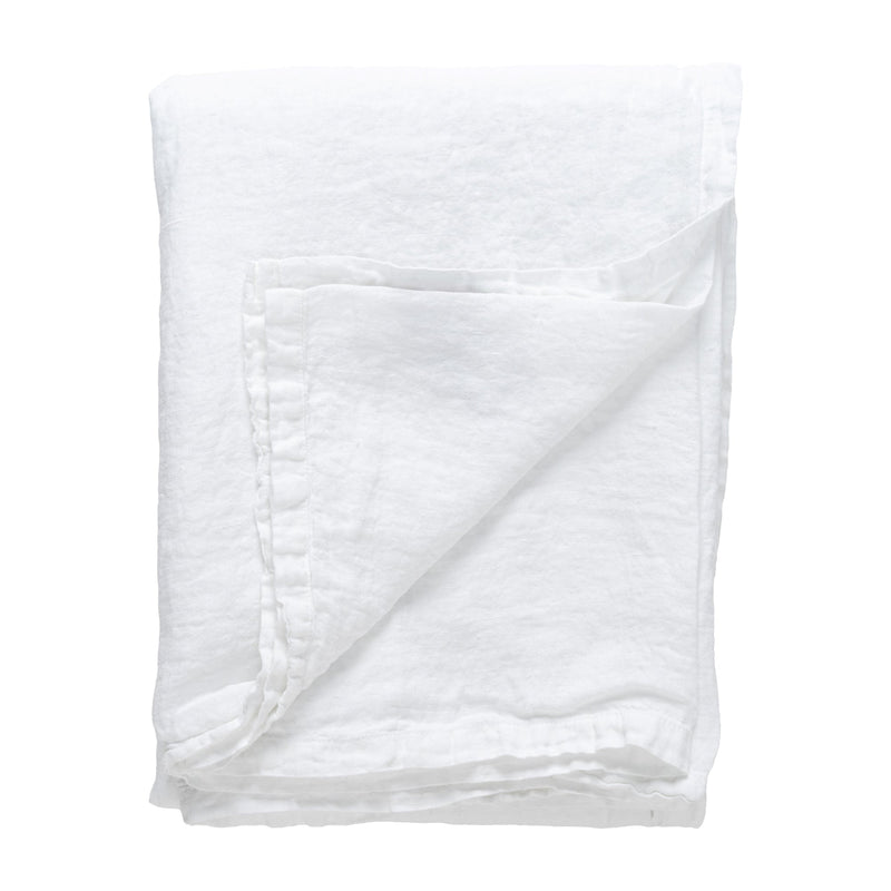 Maria - Chalk White Table Cloth | 100% LI