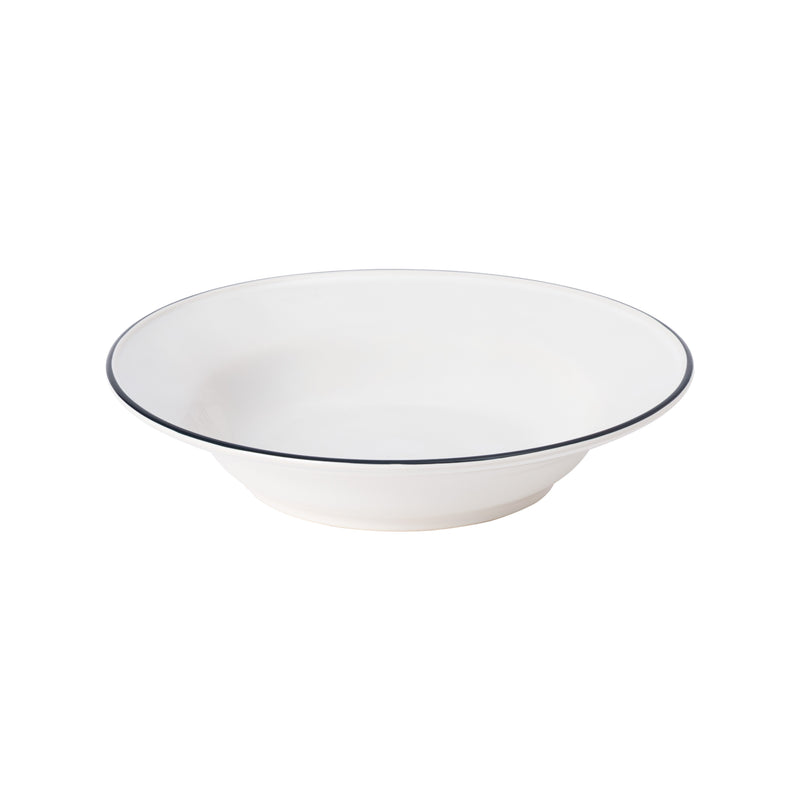 Beja - White & Blue Large Soup/pasta Plate - Set of 6