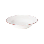 Beja - White & Red Large Soup/pasta Plate