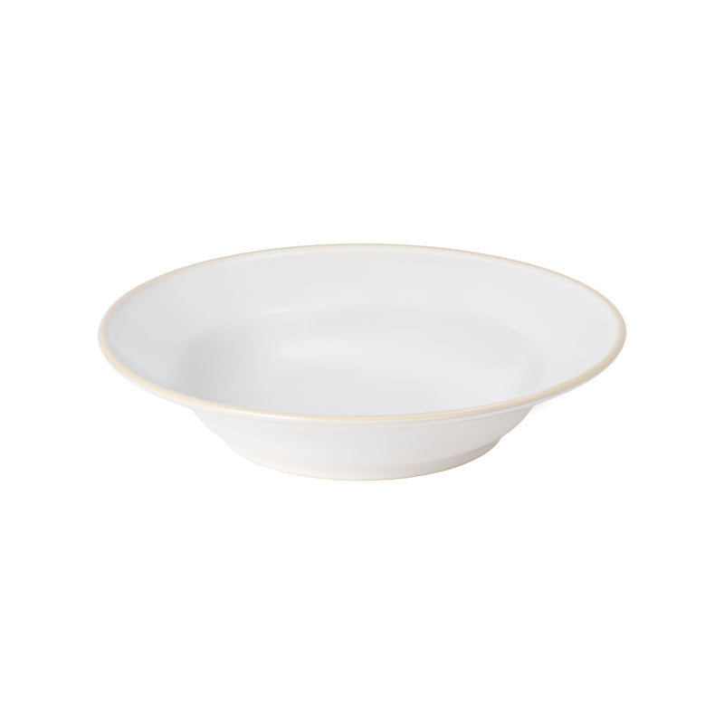 Beja - White & Cream Large Soup/pasta Plate - Set of 6