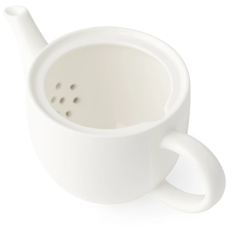 Browne - Foundation Tea Pot,450 mL 15.2 oz - 7.5 × 4.25 × 4.75 in - Porcelain