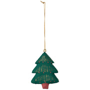 Merry Medley Mache Christmas Tree Ornament — possible assortment styles; one random ornament included