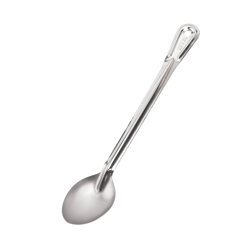 Browne - Conventional Serving Spoon - Solid - 15" / 38.1 cm - Stainless Steel - 1.0 mm Thickness - Mirror Finish