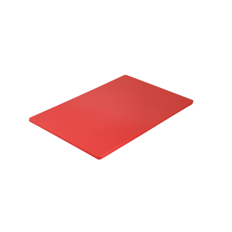 Browne - Cutting Board - MD - PE - Red | 12 x 18 x 0.5 in / 30.5 x 45.7 x 1.3 cm