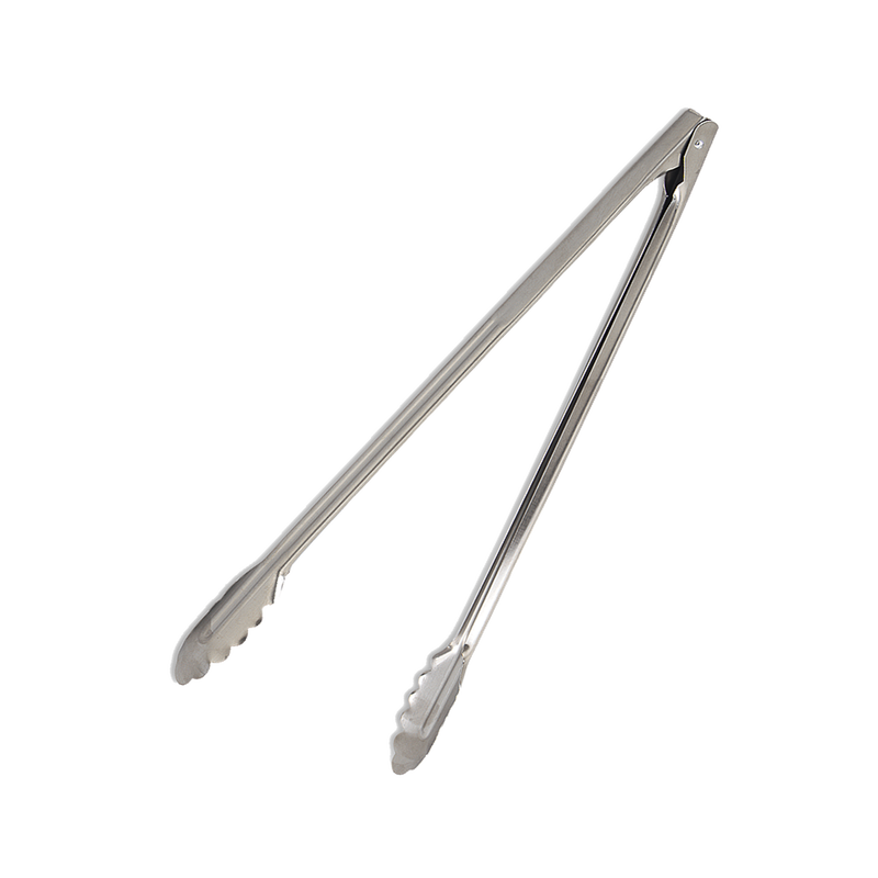 Browne - Utility Tongs - Scalloped Edges - Mirror Finish - Stainless Steel | 12 in - Default Title
