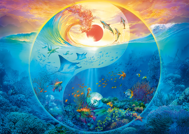PZ1000:YIN & YANG IN THE KINGDOM OF MARINE ANIMALS