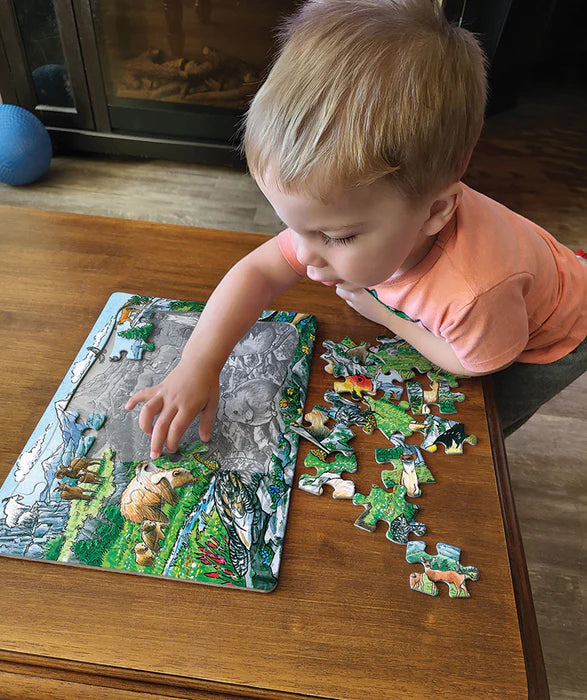 Cobble Hill - 35 Piece Tray Puzzle - Rocky Mountain Wildlife