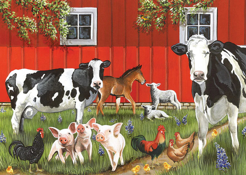 Cobble Hill - 35 Piece Tray Puzzle - Red Barn Farm