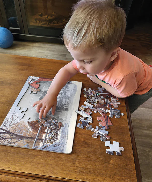 Cobble Hill - 35 Piece Tray Puzzle - Chestnut and Acorn