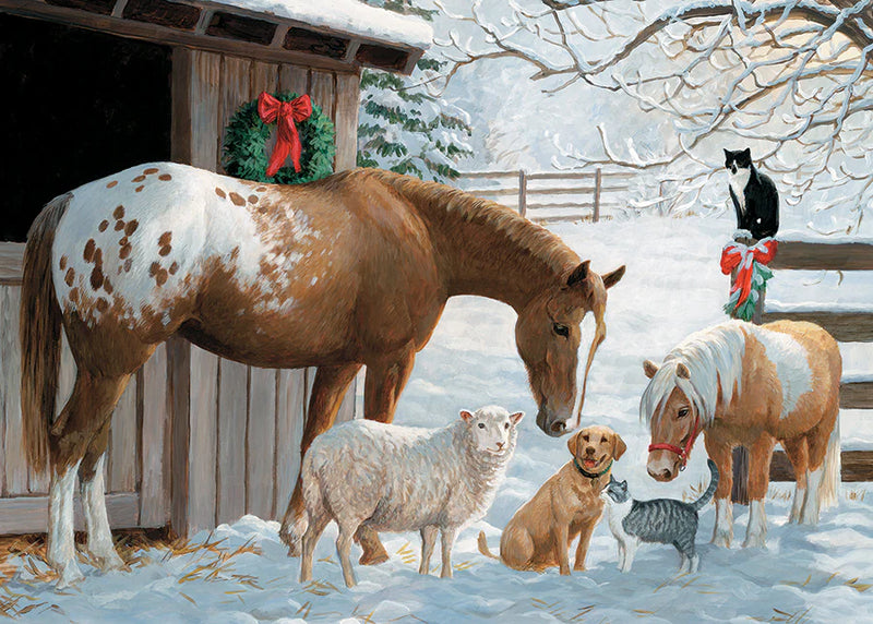 Cobble Hill - 35 Piece Tray Puzzle - Barnyard Greetings