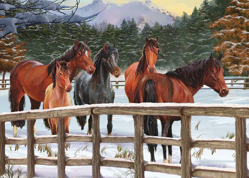 Cobble Hill - 35 Piece Tray Puzzle - Snowy Pasture