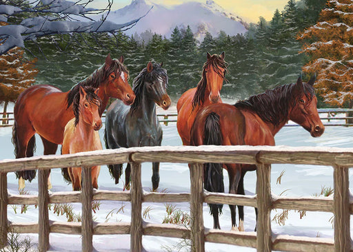 Cobble Hill - 35 Piece Puzzle - Snowy Pasture (Tray Puzzle) - view 4