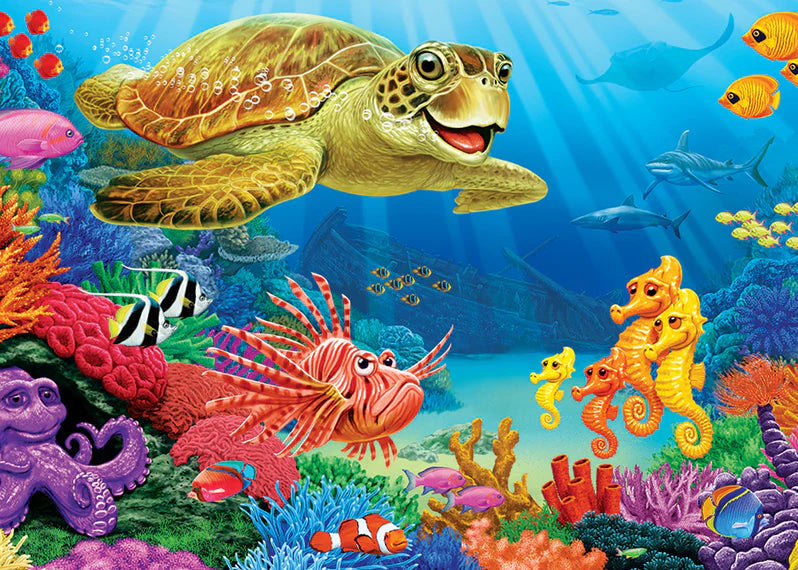 Cobble Hill - 35 Piece Tray Puzzle - Undersea Turtle
