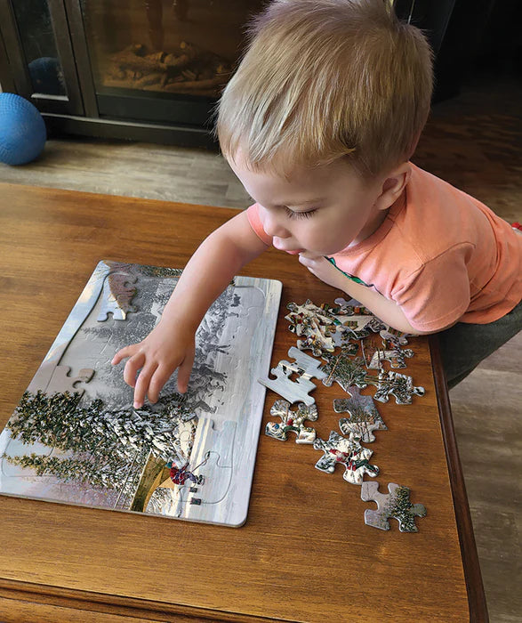 Cobble Hill - 35 Piece Tray Puzzle - Hockey Pond