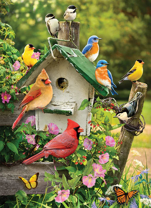 Cobble Hill - 35 Piece Tray Puzzle - Singing Around the Birdhouse