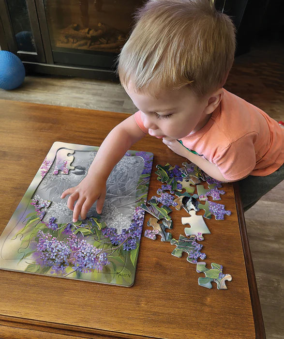 Cobble Hill - 35 Piece Tray Puzzle - Chickadee Duo
