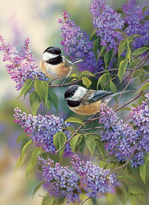 Cobble Hill - 35 Piece Tray Puzzle - Chickadee Duo