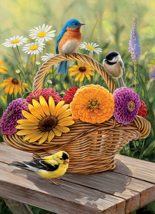 Cobble Hill - 35 Piece Tray Puzzle - Bluebird and Bouquet