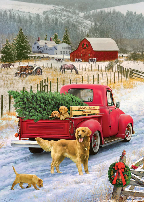 Cobble Hill - 35 Piece Tray Puzzle - Red Truck Farm