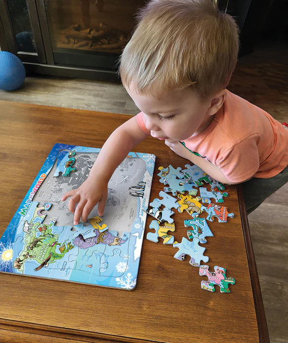 Cobble Hill - 35 Piece Tray Puzzle - World Map