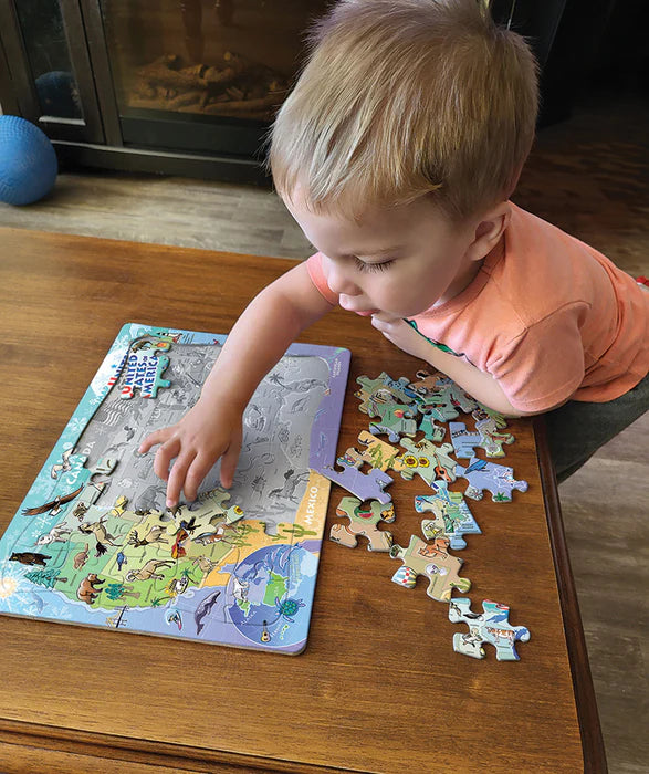 Cobble Hill - 35 Piece Tray Puzzle - USA Map