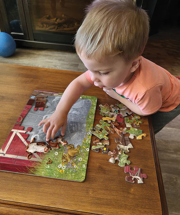 Cobble Hill - 35 Piece Tray Puzzle - Barnyard Family