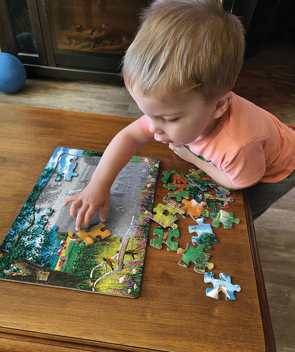 Cobble Hill - 35 Piece Tray Puzzle - Horses in the Field
