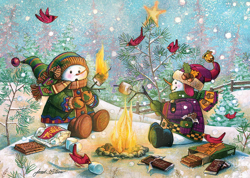 Cobble Hill - 35 Piece Tray Puzzle - S'More Snowfall