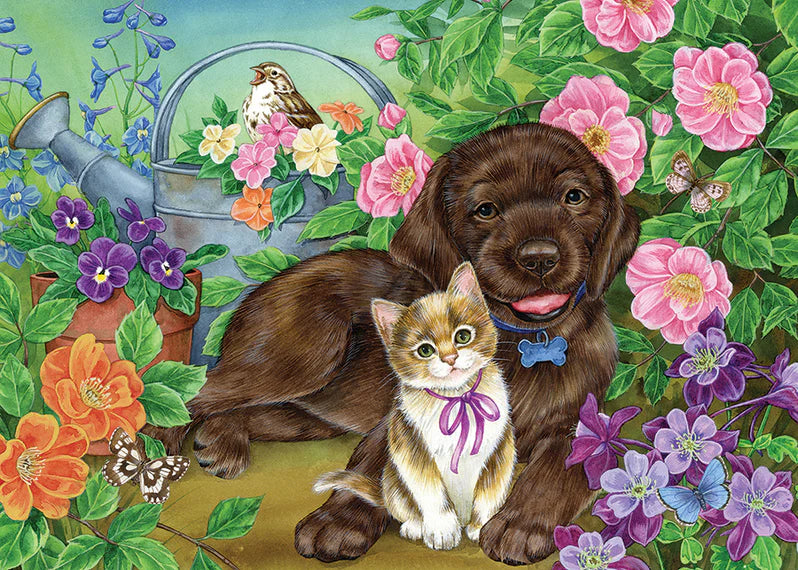 Cobble Hill - 35 Piece Tray Puzzle - Calico and Chocolate