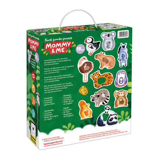 BANANA PANDA - FIRST JUMBO - 11pc PUZZLE MOMMY & ME (18m+) - Limolin 