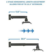 Mount-IT - MI - 604 Projector Mount Wall or Ceiling Steel Black