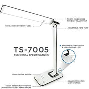 Mount-IT - TS-7005 LED Desk Lamp Relax Light Colour & Temp Control