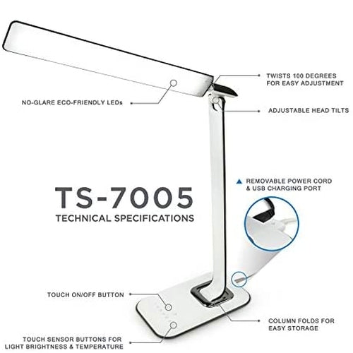 Mount-IT - TS-7005 LED Desk Lamp Relax Light Colour & Temp Control