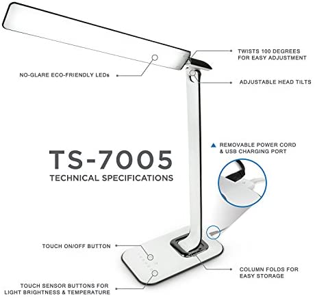 Mount-IT - TS-7005 LED Desk Lamp Relax Light Colour & Temp Control