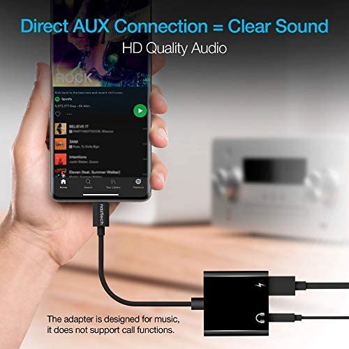 Naztech - USB-C Charging Adapter 3.5 mm & USB-C in - to USB-C Out