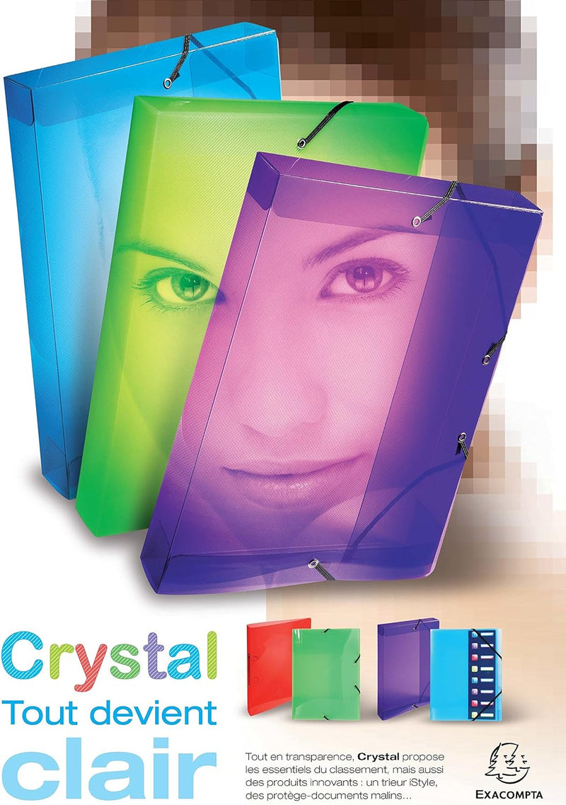 Binder Box 25mm Crystal A4 (8.3x11.7in)